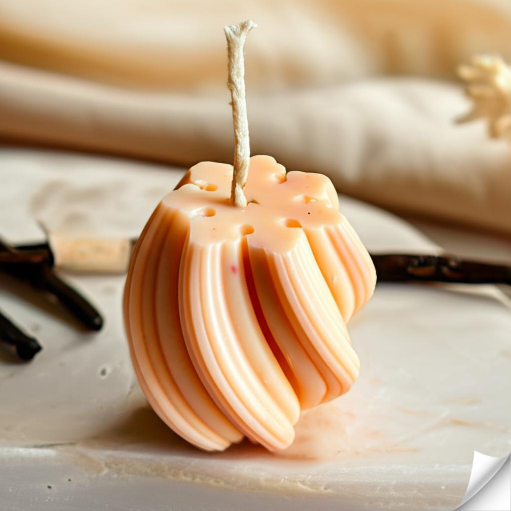 Radiant Swirl - Handcrafted Vanilla Scented Candle | Artisan Gift - Image 4